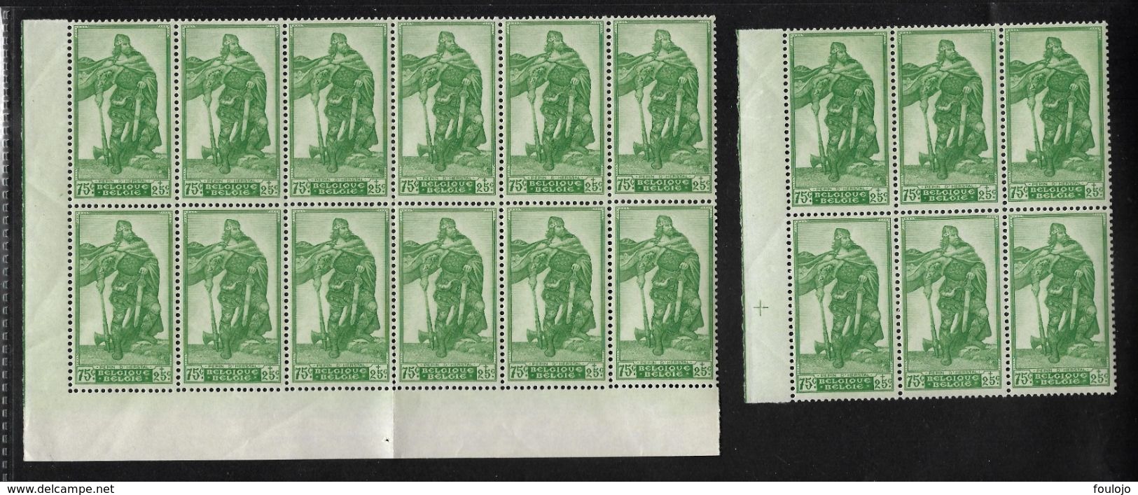 737/740 (X18) En Grands Fragments (1 Bloc De 12 Timbres + 1 Bloc De 6 Timbres )(Nic 056) - Unused Stamps