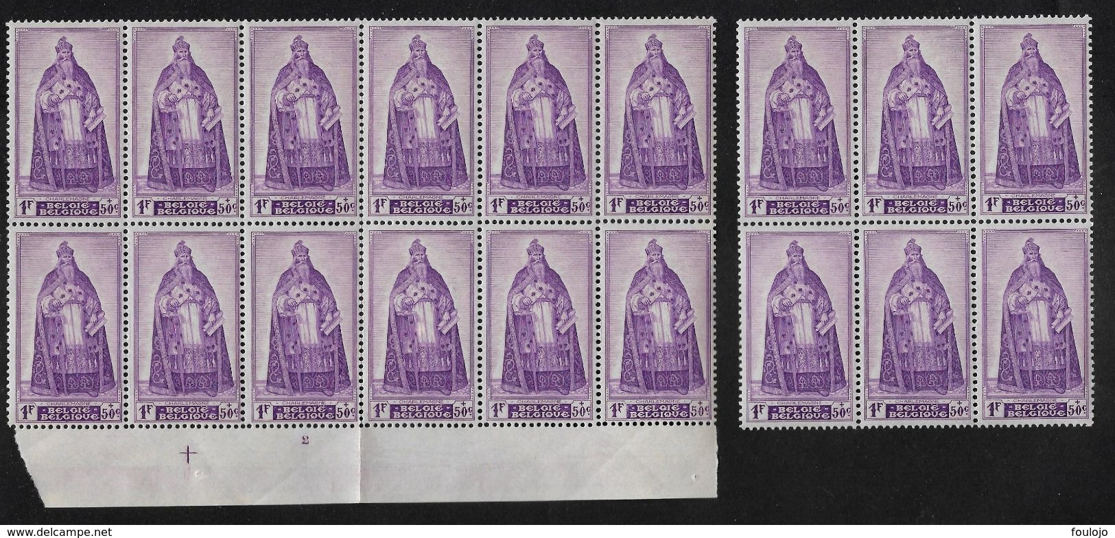 737/740 (X18) En Grands Fragments (1 Bloc De 12 Timbres + 1 Bloc De 6 Timbres )(Nic 056) - Unused Stamps