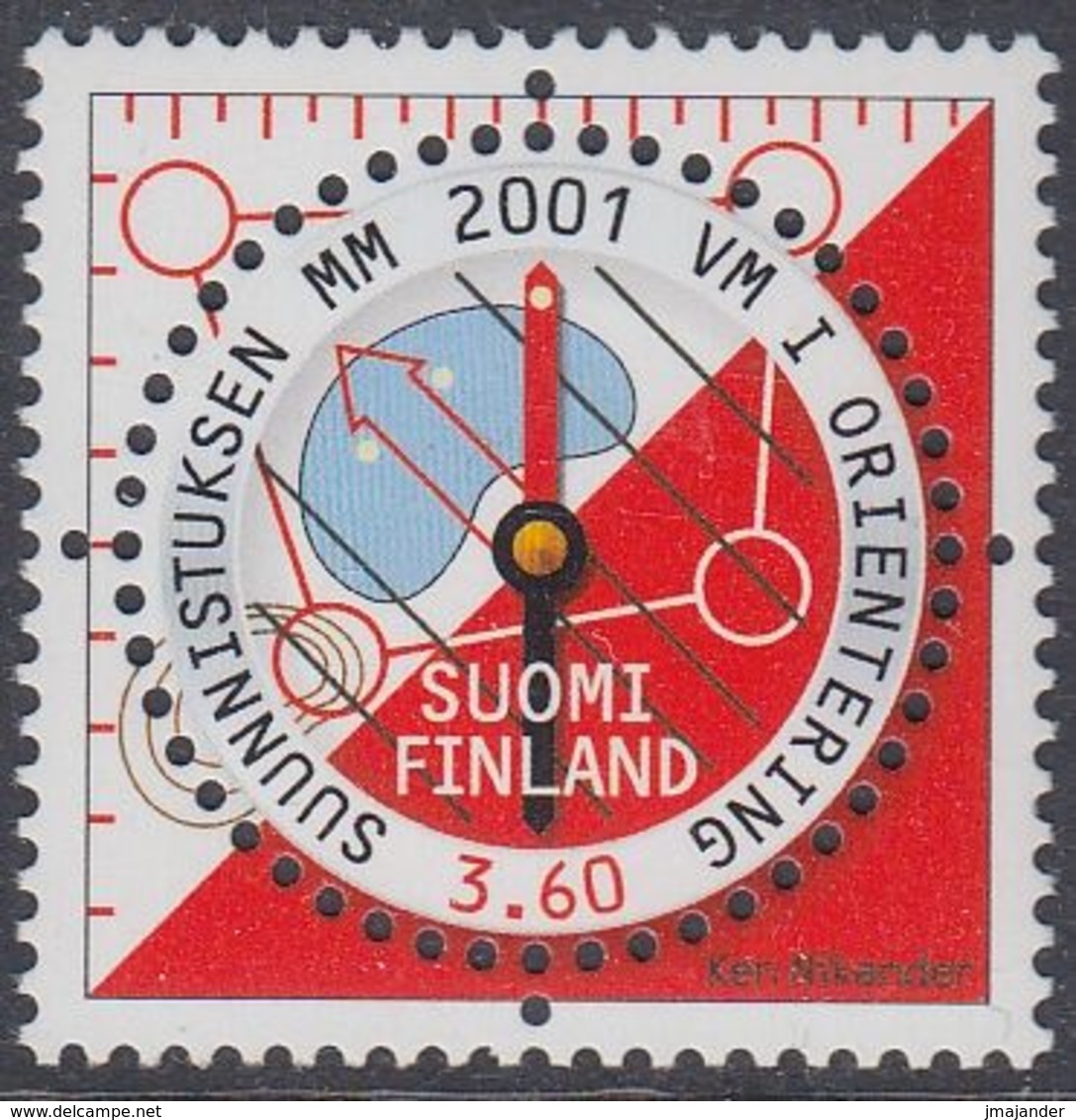 Finland 2001 - World Championship In Orienteering - Mi 1574 ** MNH - Unused Stamps