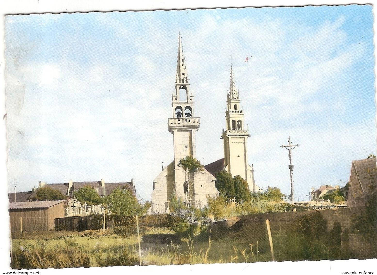 CP Kerlouan Chapelle Eglise Et Calvaire  29 Finistère - Kerlouan