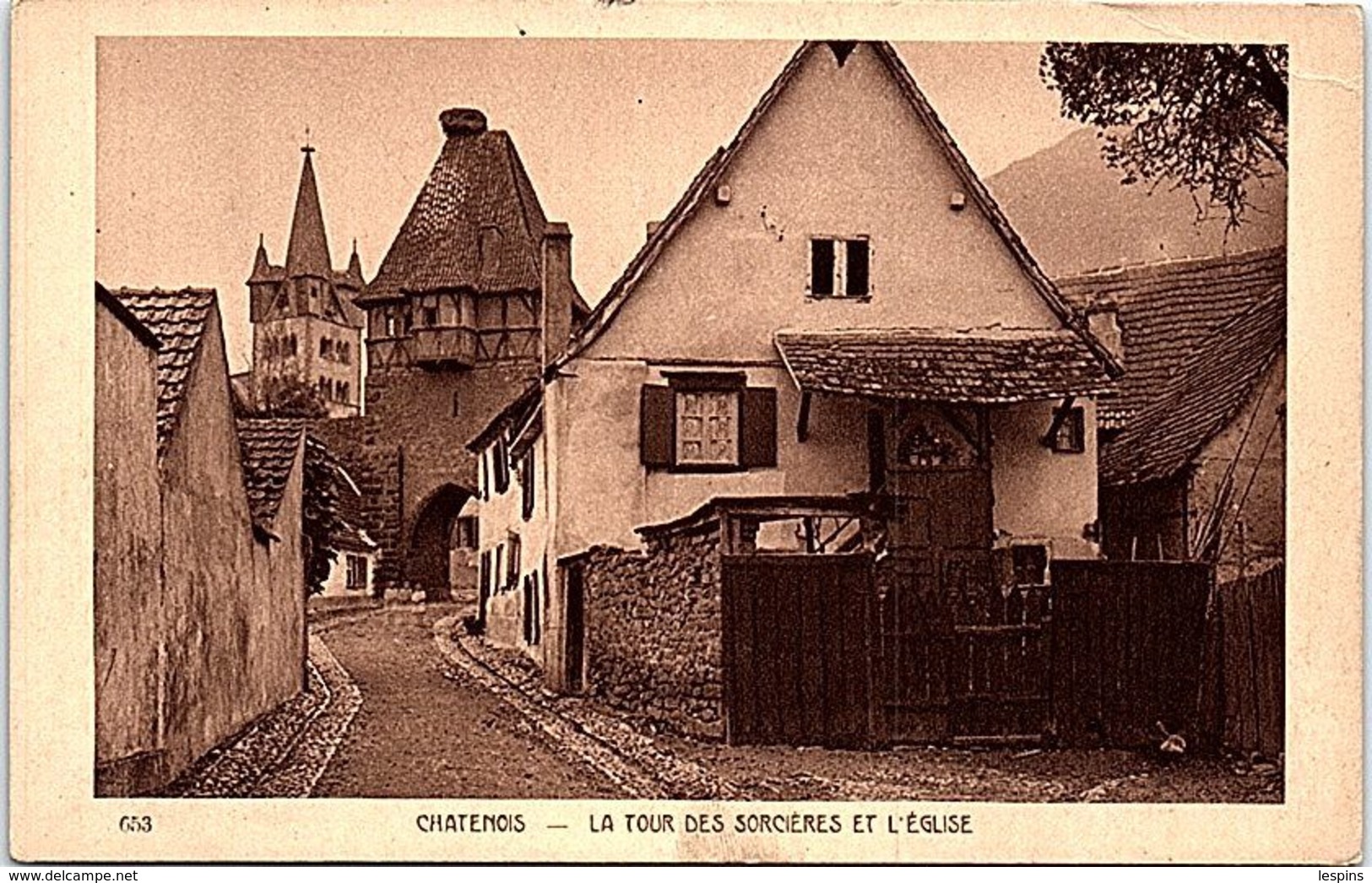 67 - CHATENOIS -- La Tour Des Sorcières Et L'Eglise - Chatenois