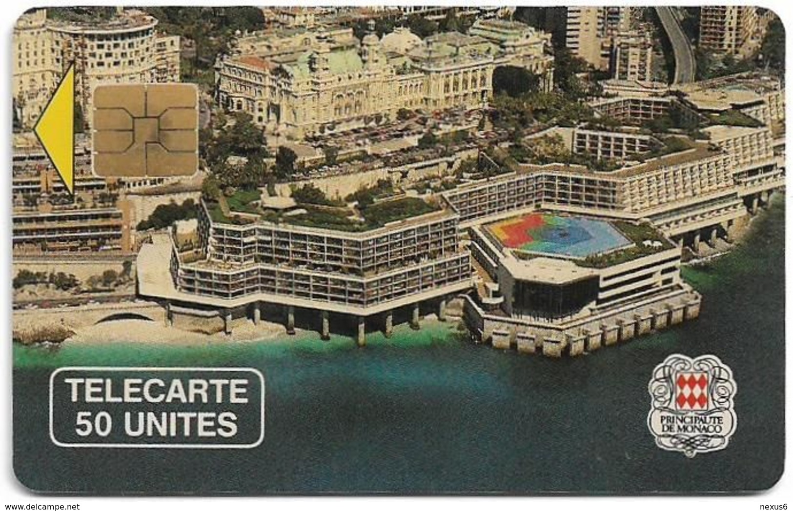 Monaco - MF10 - Palais Des Congres - Cn. A OB905 - 11.1990, Solaic Afnor, 50Units, 20.000ex, Used - Monaco