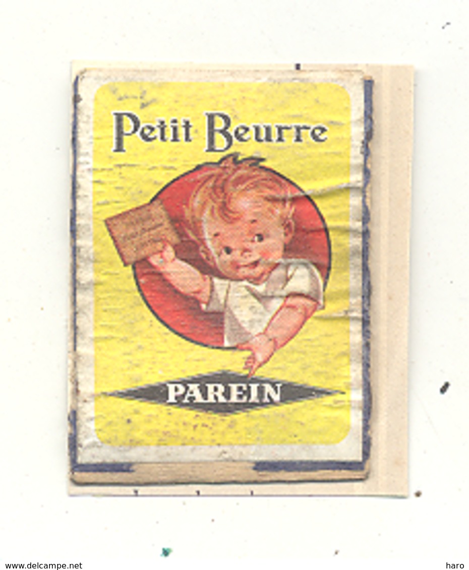 Façade De Boîte D'allumettes  - Publicité - Petit Beurre  " Parein " +/- 1960 -.biscuit (RMT) - Matchbox Labels