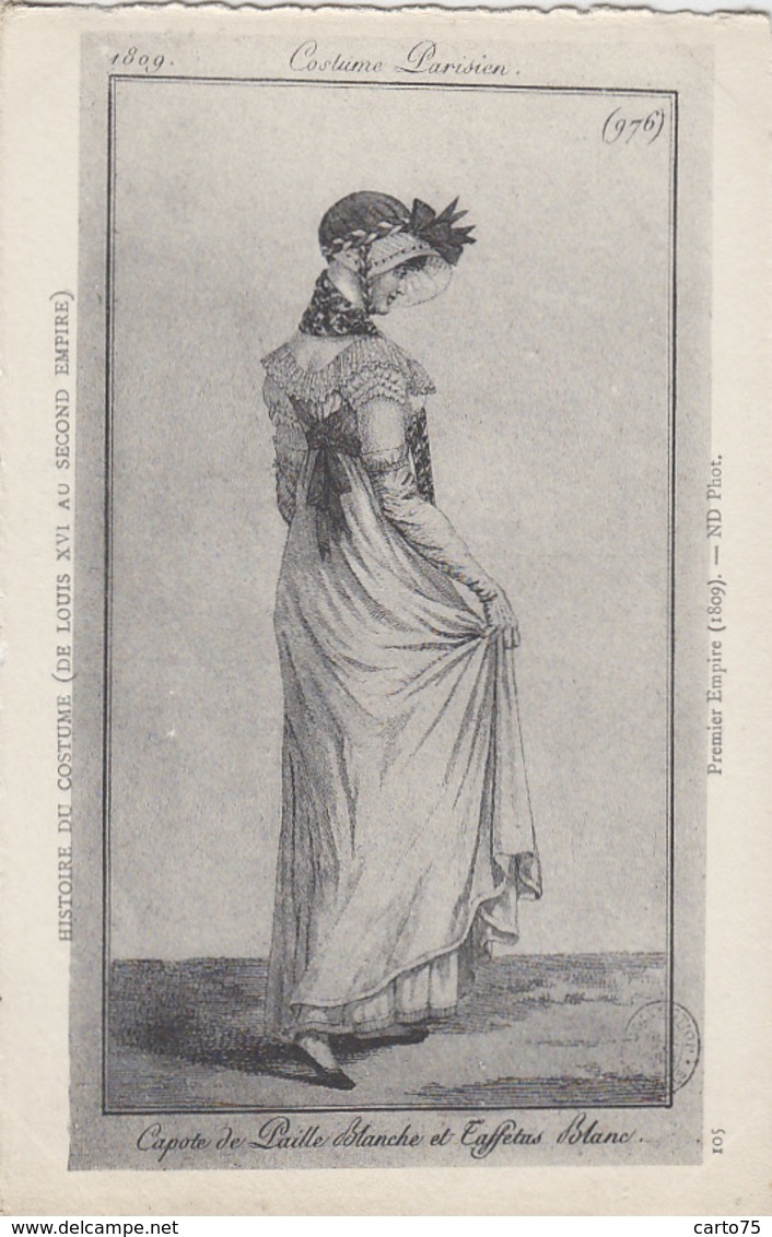 Mode - Femme - Epoque Premier Empire - Paris 1809 - Editeur ND N° 105 - Mode