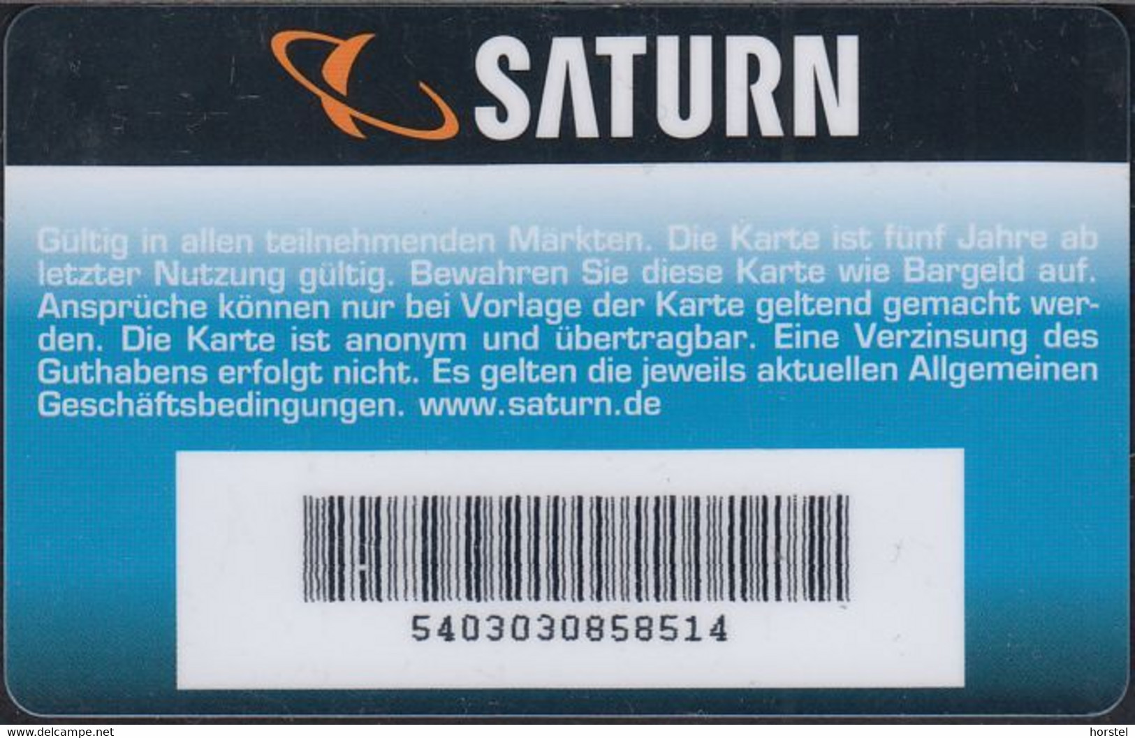 GERMANY Gift-card  Saturn - Frohe Ostern - Easter - Tarjetas De Regalo