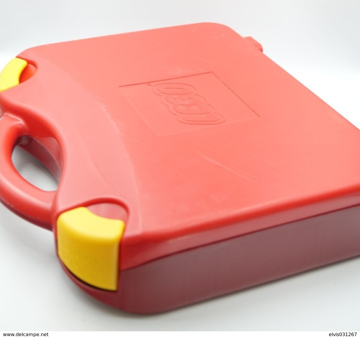 LEGO - 759528c03 - Storage Case With Rounded Corners And Red Lid, Yellow Latches - Original Lego 2015 - Vintage - Kataloge