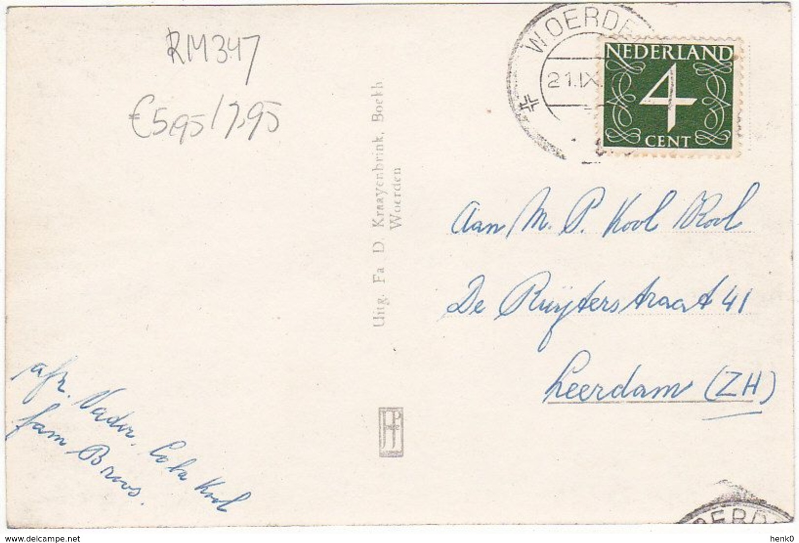 Woerden Postkantoor RM347 - Woerden