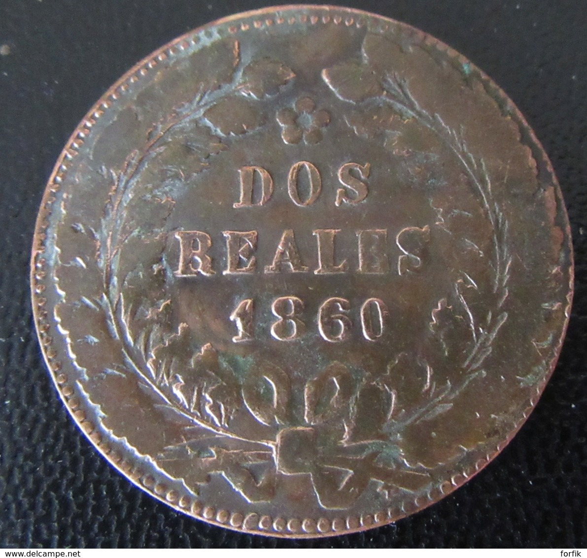 Argentine / Buenos Aires - Monnaie DOS (2) REALES 1860 - 7,3 Grammes, 32 Mm - Argentina