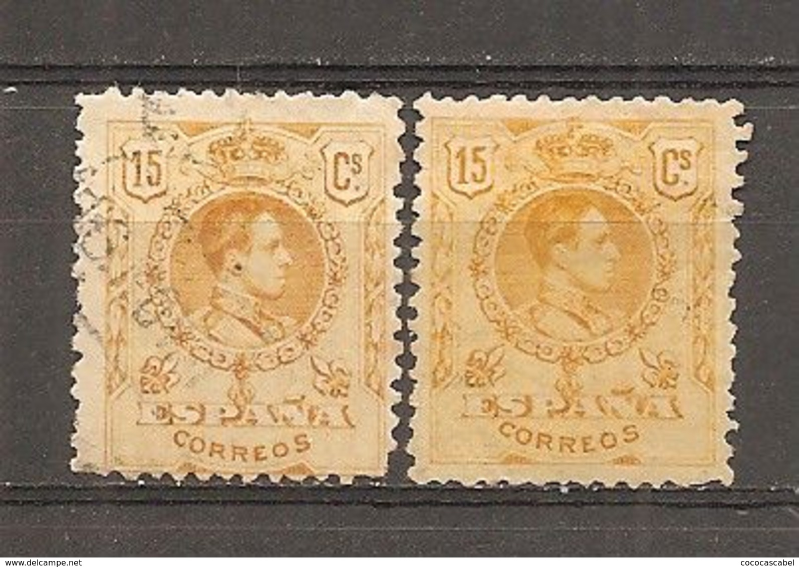 España/Spain-(usado) - Edifil  271-271nc - Yvert  246 X2 (o) - Errors & Oddities