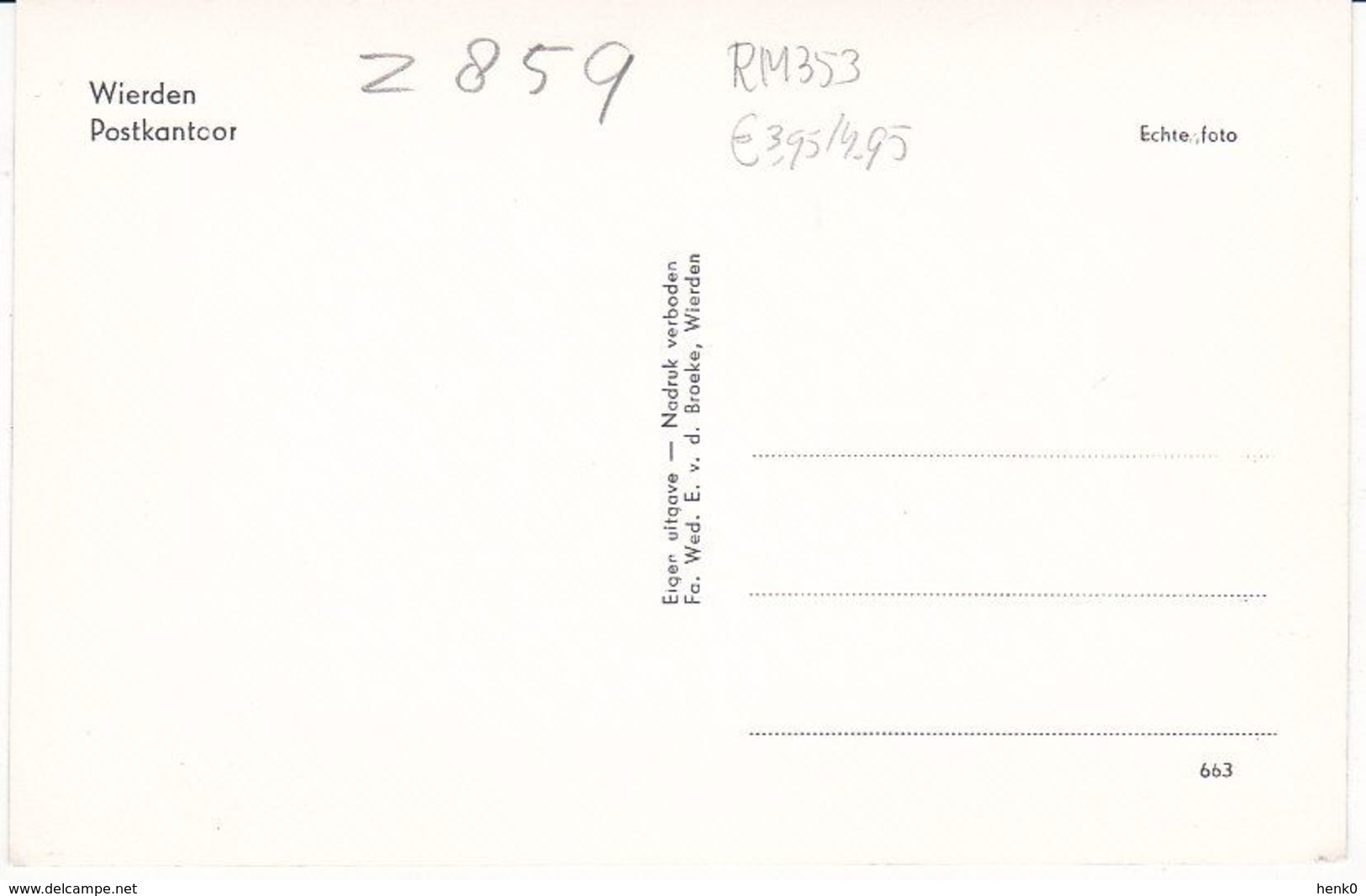 Wierden Postkantoor RM353 - Wierden