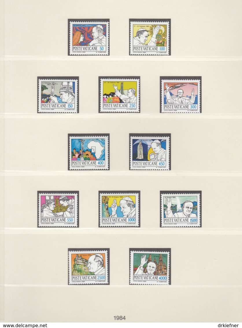 VATIKAN  844-866, Postfrisch **, 1984 Komplett - Unused Stamps