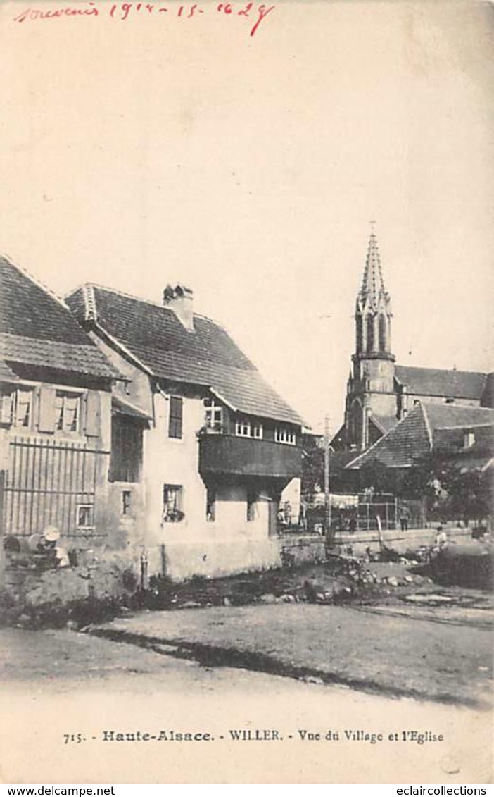 Willer         68         Vue Du Village Et église      (voir Scan) - Andere & Zonder Classificatie