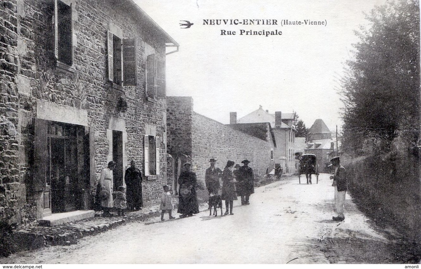 87. HAUTE-VIENNE - NEUVIC-ENTIER. Rue Principale. Epicerie. - Autres & Non Classés