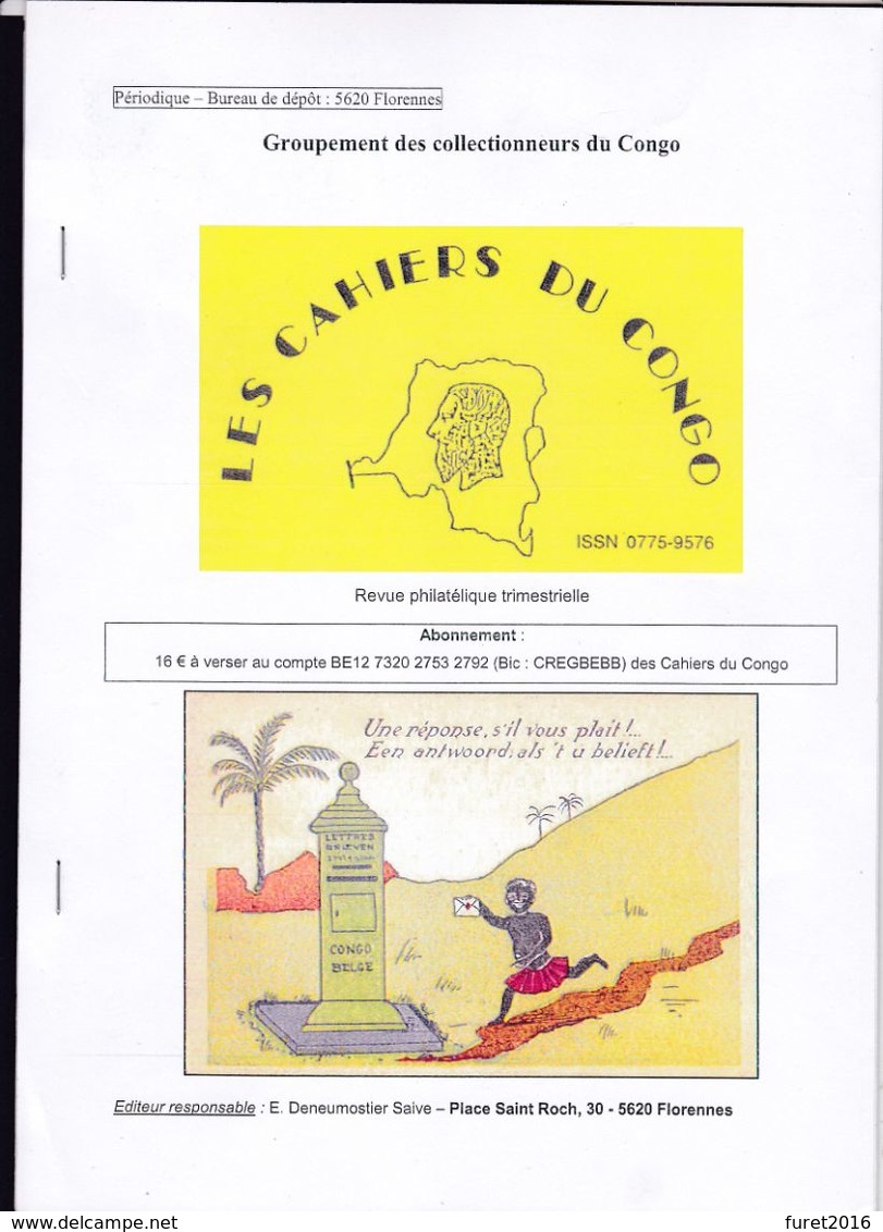 LES CAHIERS DU CONGO Revue En Couleur Juin 2012  Par Deneumostier - Filatelia E Storia Postale