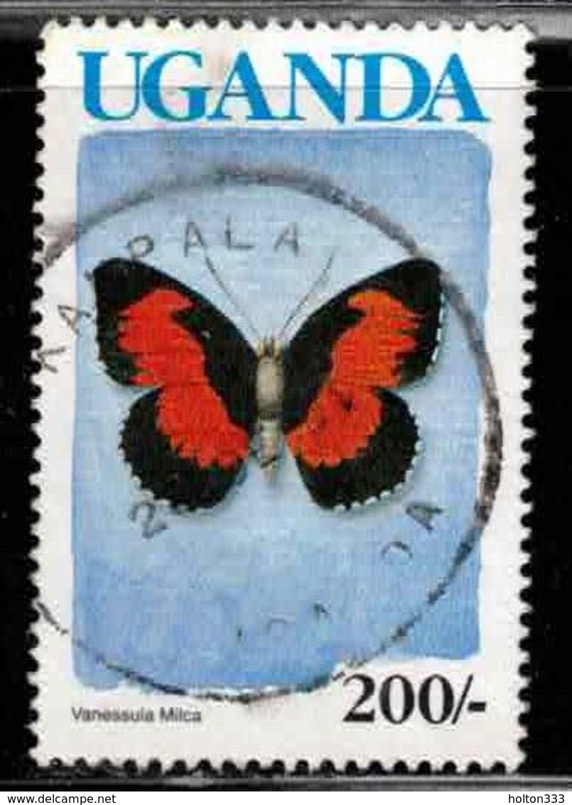 UGANDA Scott # 713 Used - Butterfly - Uganda (1962-...)