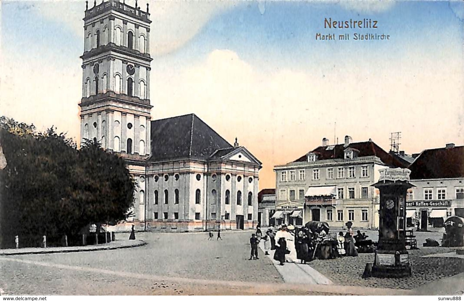 Neustrelitz - Markt Mit Stadtkirche (colors Animation) - Neustrelitz