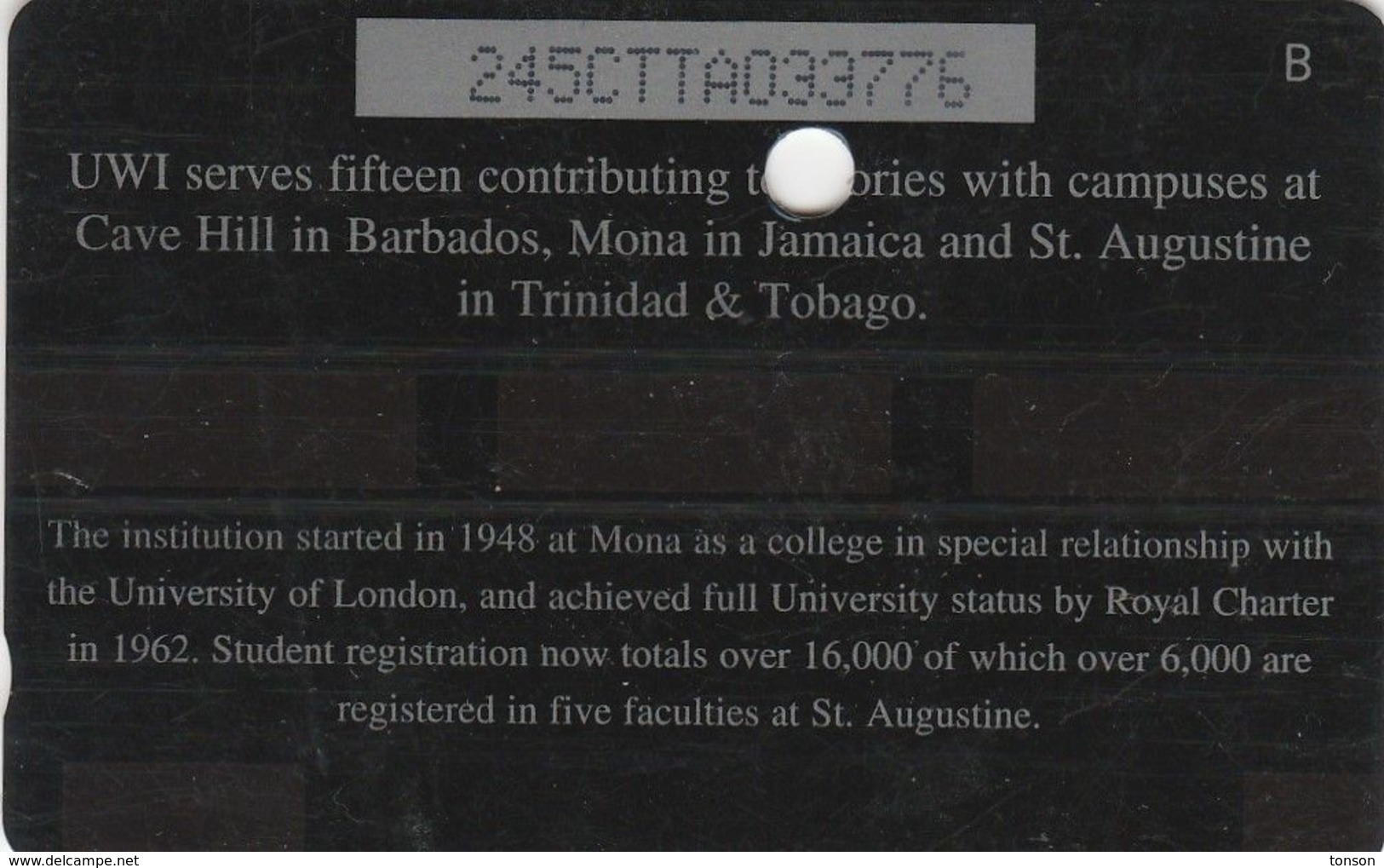 Trinidad & Tobago, 245CTTA, University, Pelican,  2 Scans.   Please Read - Trinidad & Tobago