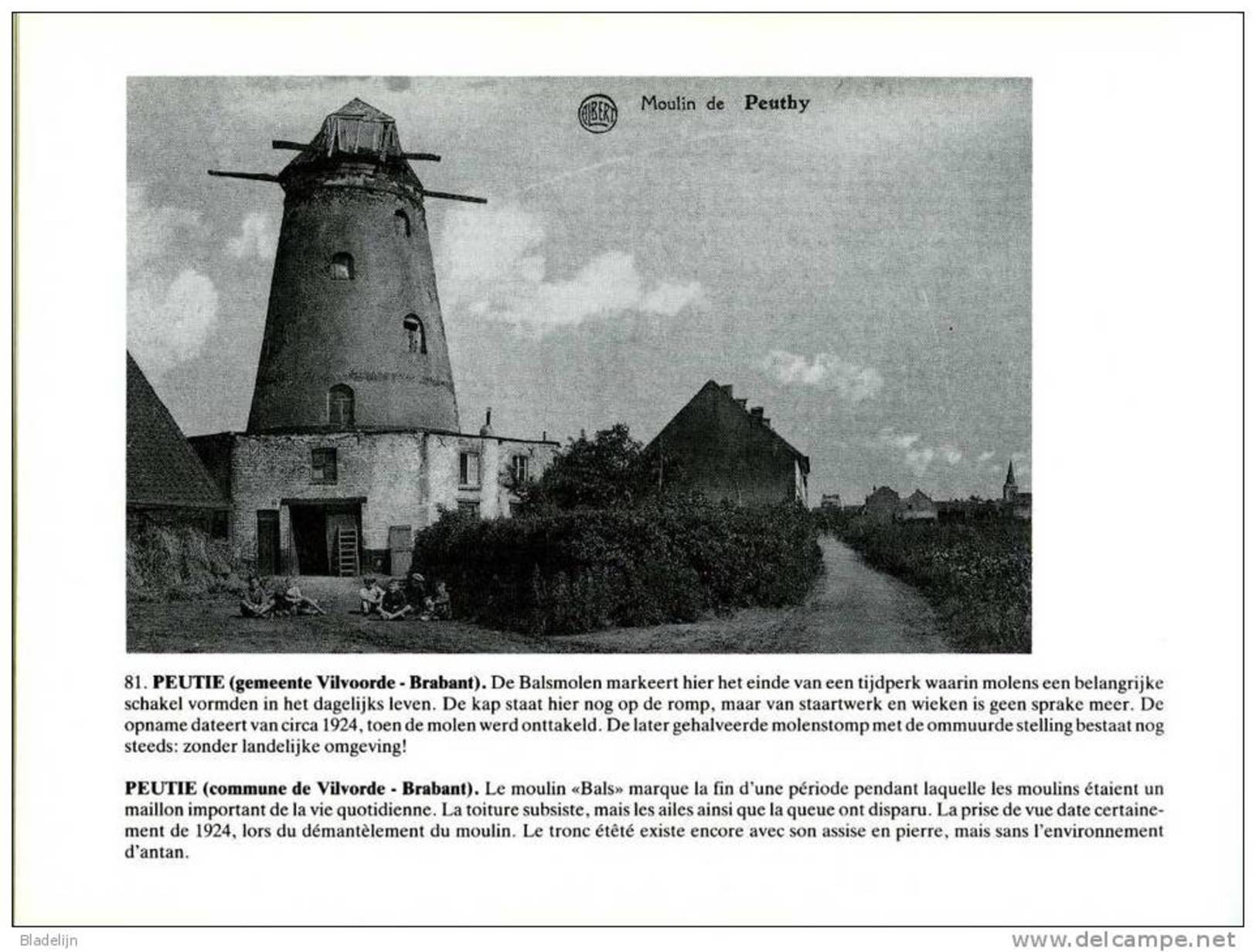 molen/moulin - BOEK: Verdwenen Belg. windmolens in oude prentkaarten / Moulins à vent belges disparus en cartes postales
