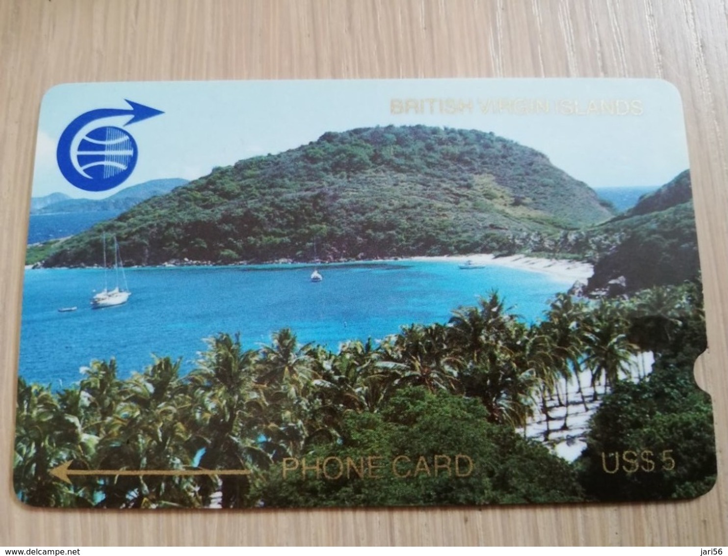 BRITSCH VIRGIN ISLANDS  US$ 5,-  BVI-1B  1CVBB  PETER ISLAND  Fine Used Card   ** 2608 ** - Virgin Islands