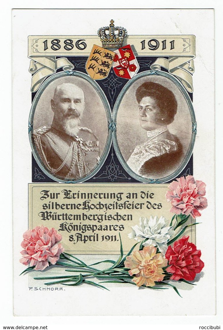 Silberhochzeit 1886-1911, Königspaar - Matrimonios