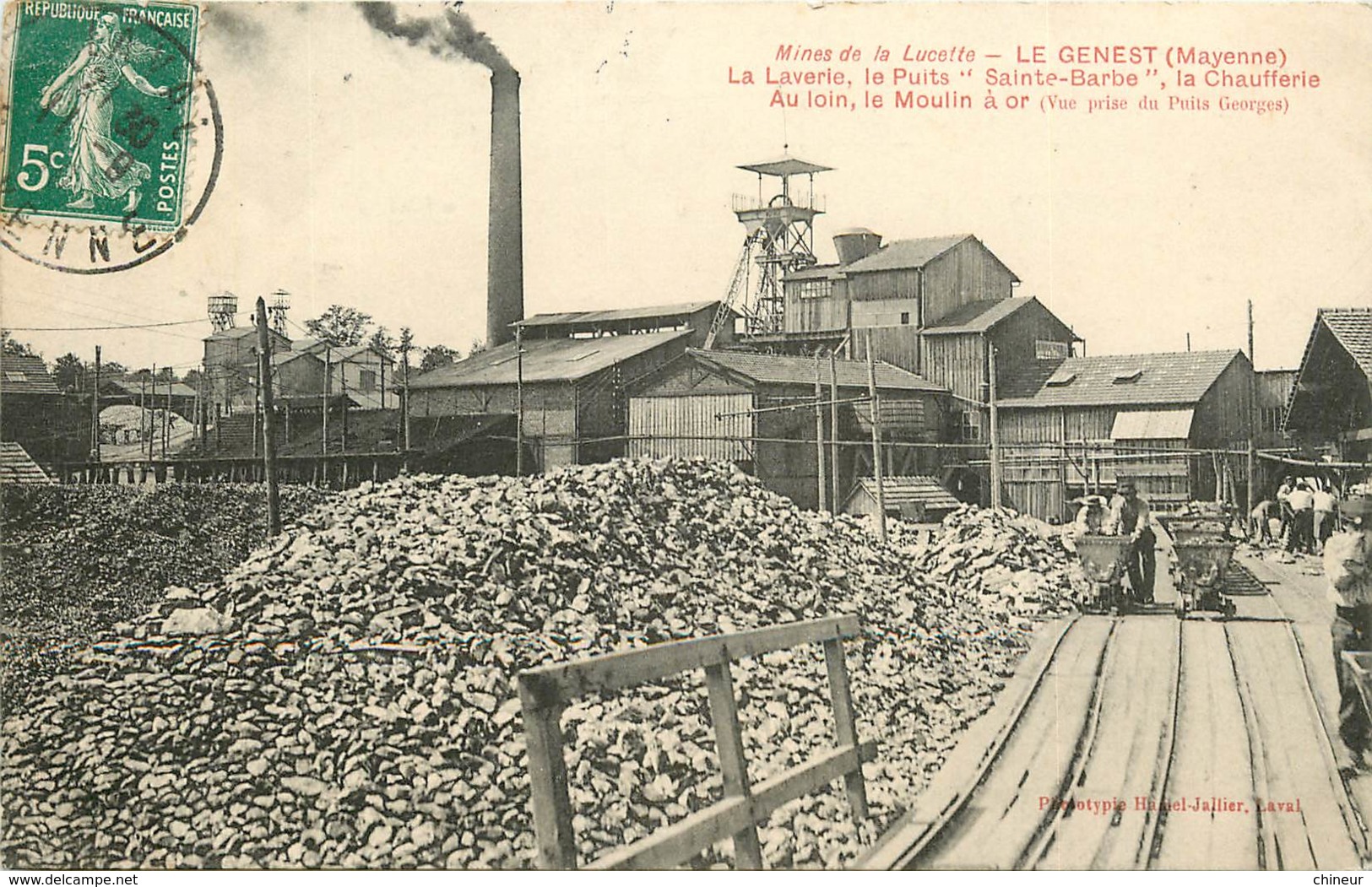 MINES DE LA LUCETTE LE GENEST LA LAVERIE LE PUITS SAINTE BARBE LA CHAUFFERIE - Le Genest Saint Isle