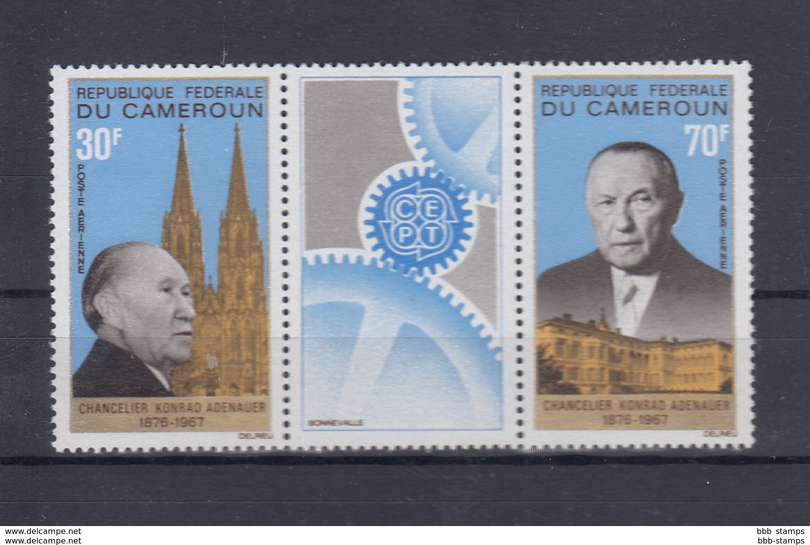 Kamerun Michel Cat.No. Mnh/** 528/529 Adenauer - Cameroun (1960-...)