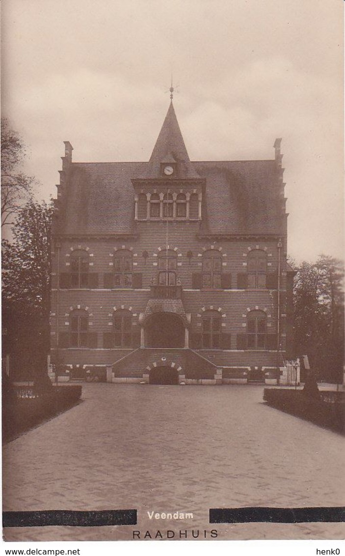 Veendam Raadhuis Oude Fotokaart C940 - Veendam