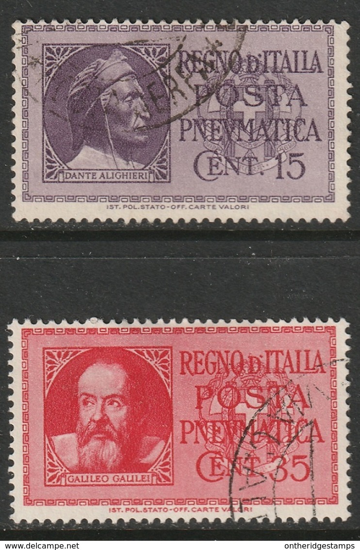 Italy Sc D15-D16 Set Used - Poste Pneumatique