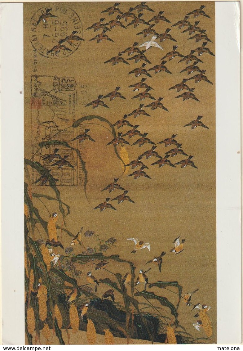 JAPON TOKYO MUSEE IMPERIAL ITO JAKUCHU ITO JOKIN 1716 YAMASHIRO 1800 KYOTO AUTUMNMILLET AND SPARROWS - Tokio