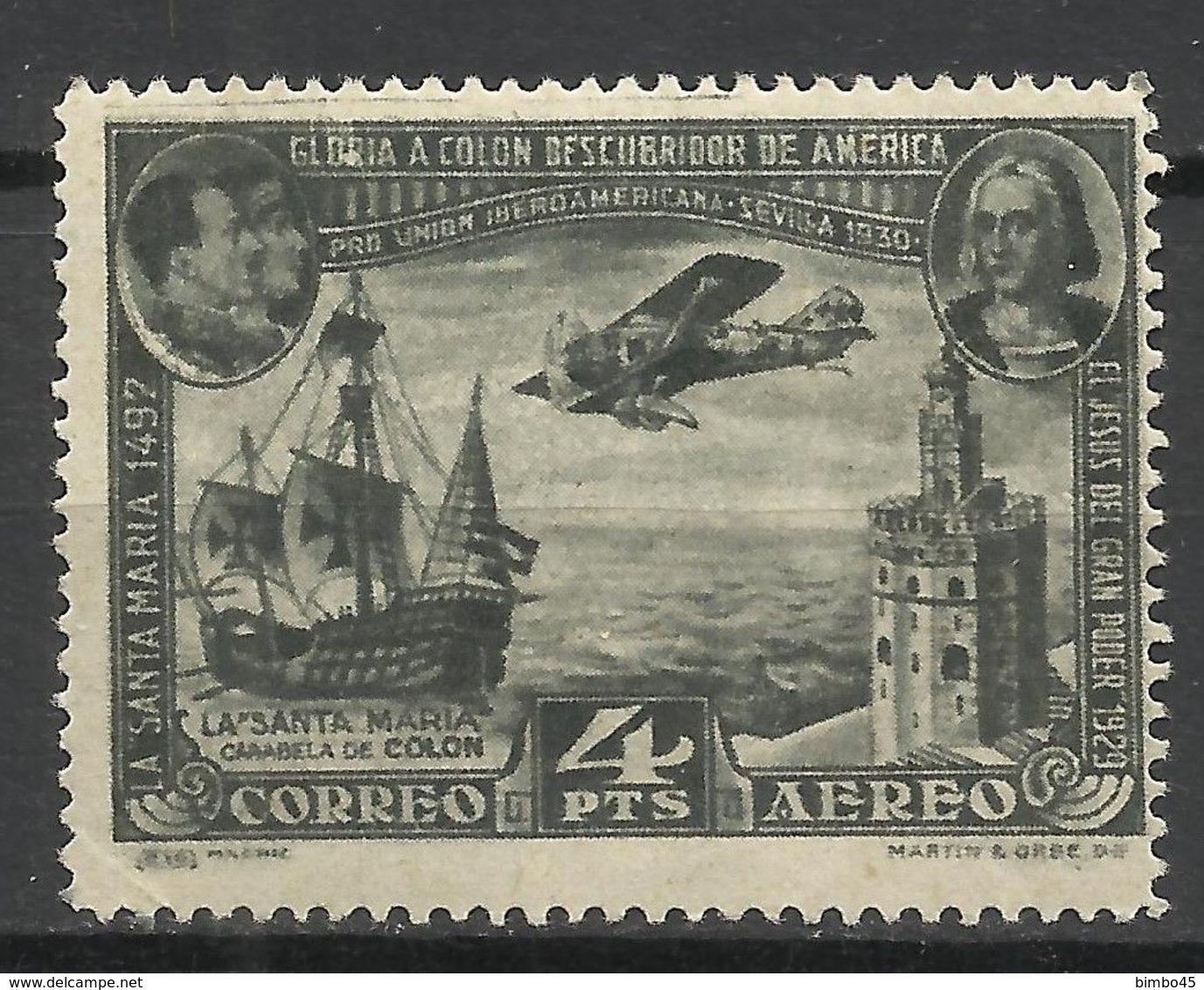 SPAIN / ESPANA-1930--COREO AEREO---MNH - Nuevos