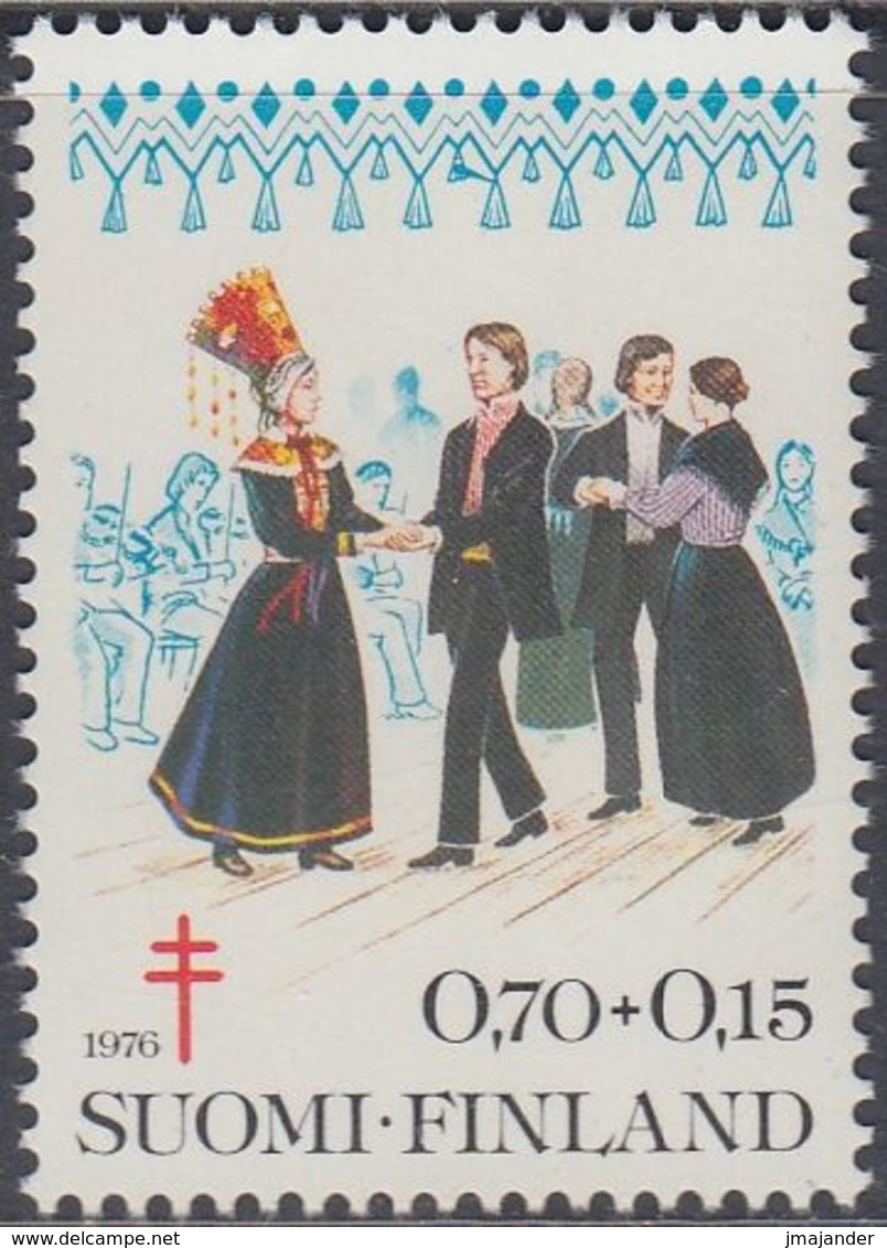 Finland 1976 - The Prevention Of Tuberculosis: Traditional Wedding Ceremony, Dancing - Mi 791 ** MNH - Tanz
