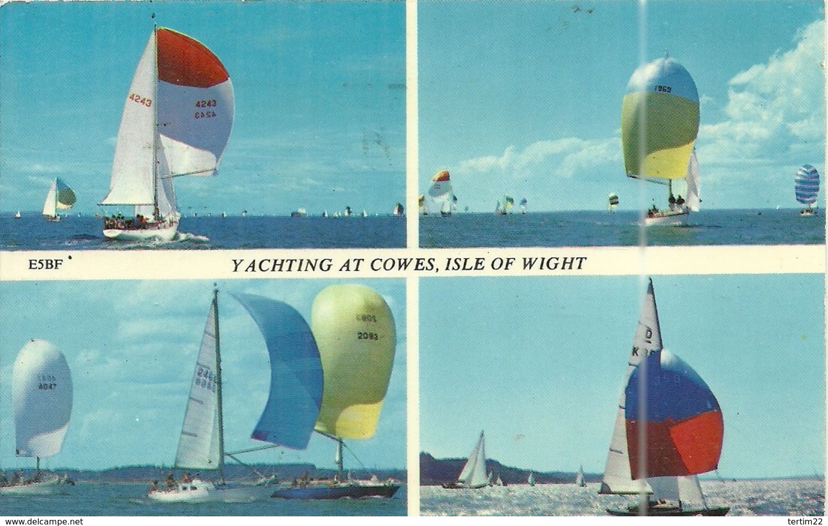 ( ISLE OF WIGHT  )( ANGLETERRE )( SPORT )( YACHTING ) - Cowes