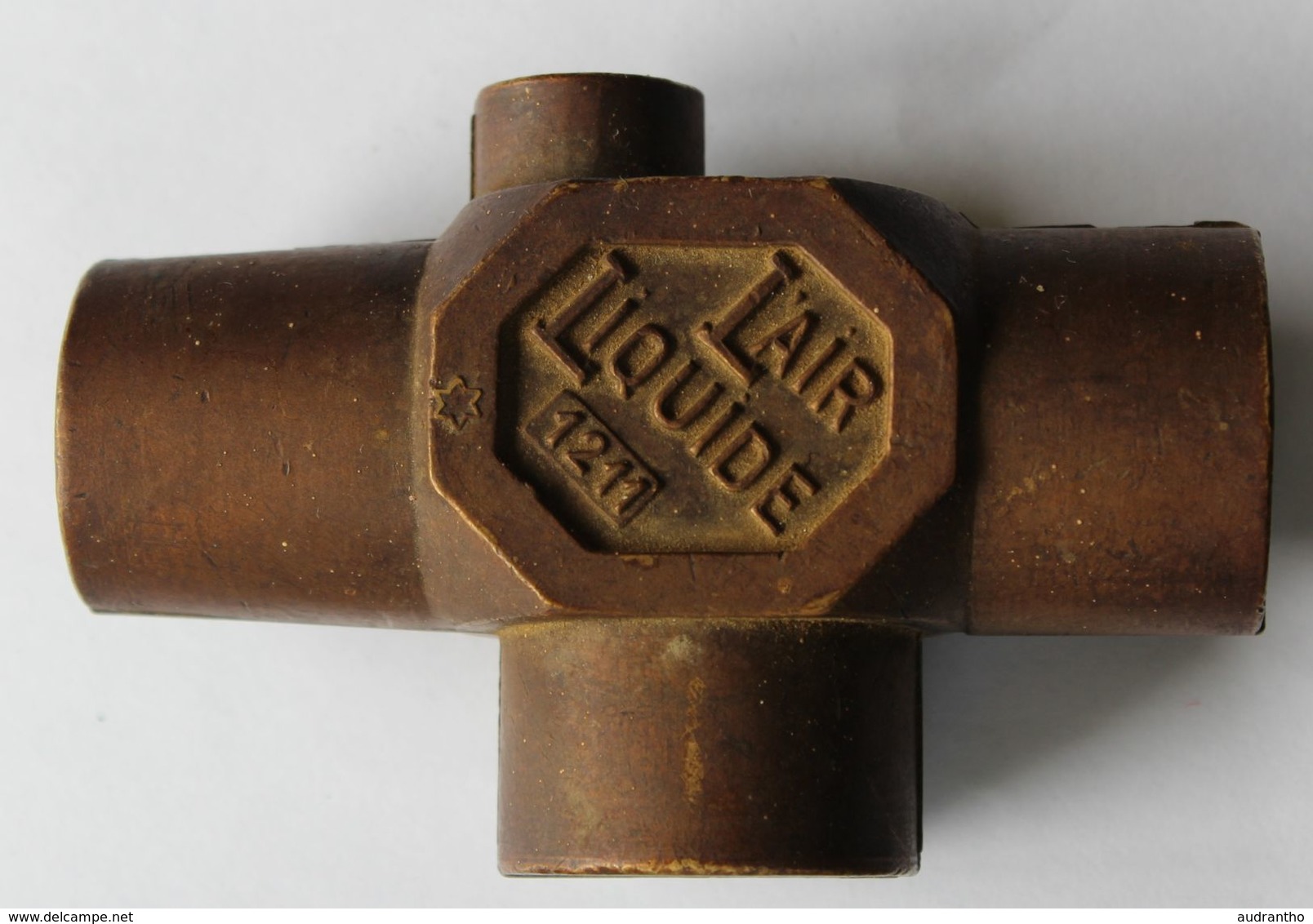 Rare Presse Papiers Ancien En Bronze ? L'Air Liquide Entreprise De Production De Gaz - Paper-weights