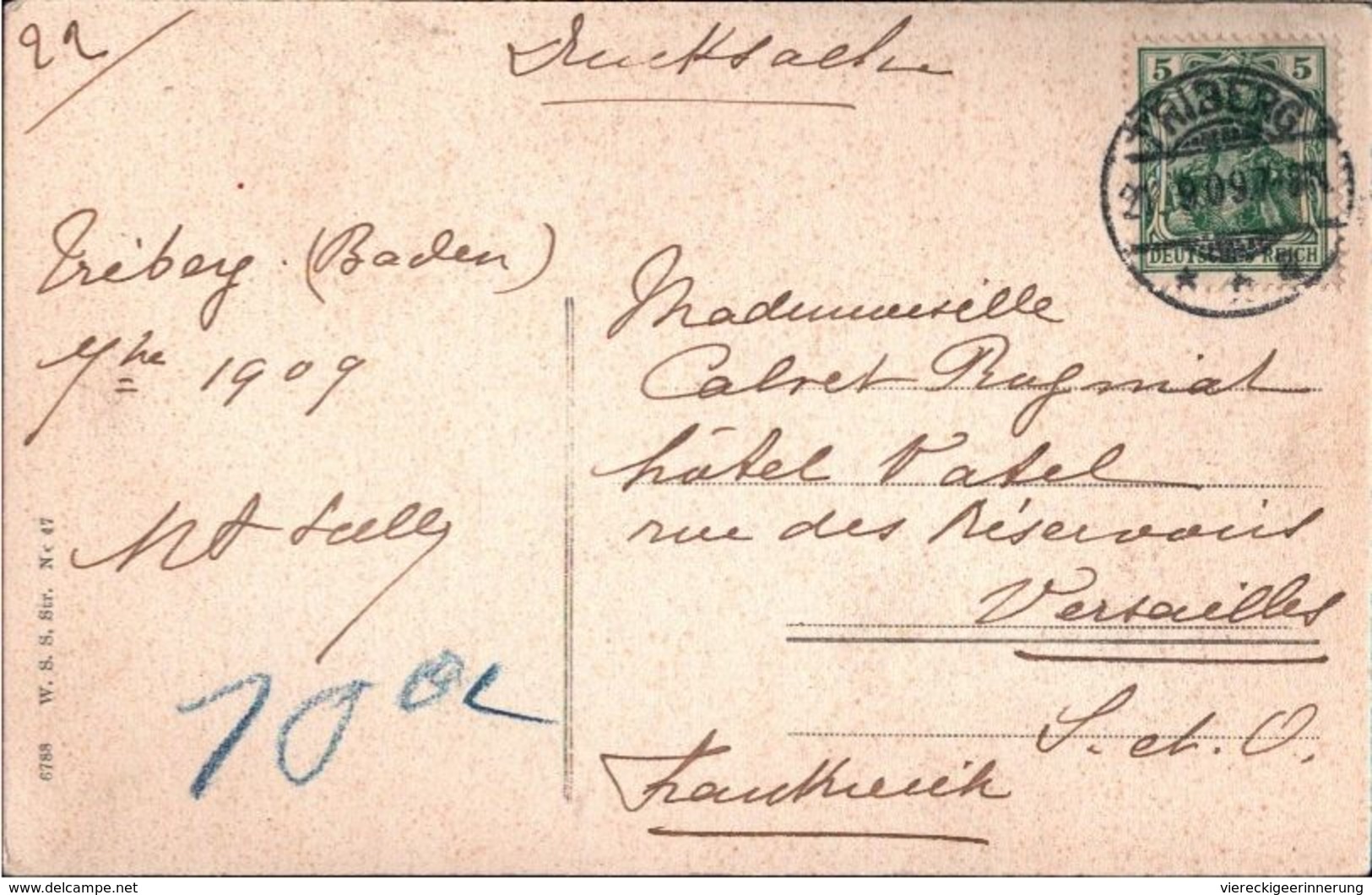 ! Alte Ansichtskarte, Baden-Württemberg , Schwarzwaldtrachten, Gutachtal, Triberg, Auslandsdrucksache N. Versailles - Kostums