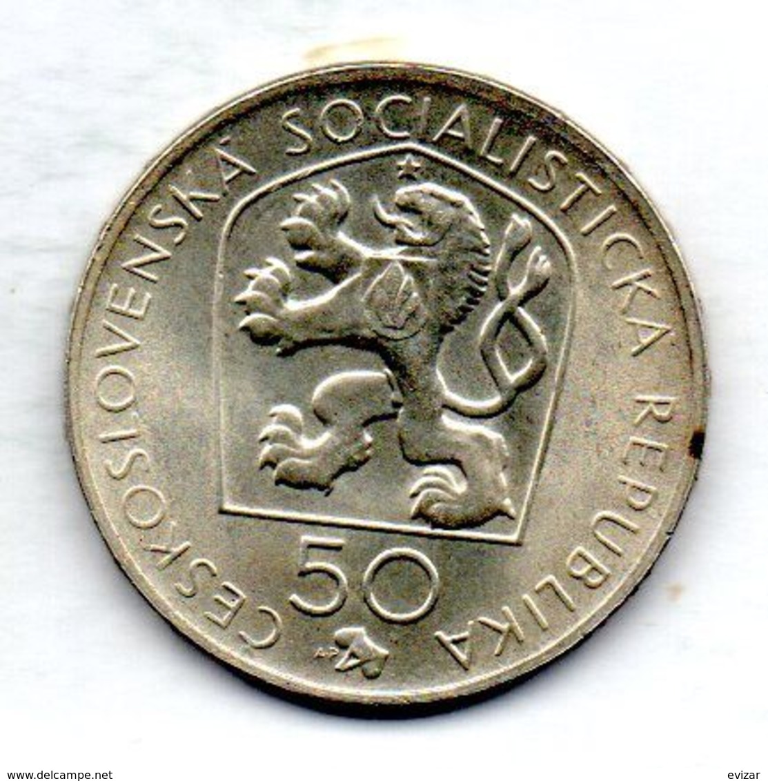 CZECHOSLOVAKIA, 50 Korun, Silver, Year 1972, KM #77 - Checoslovaquia