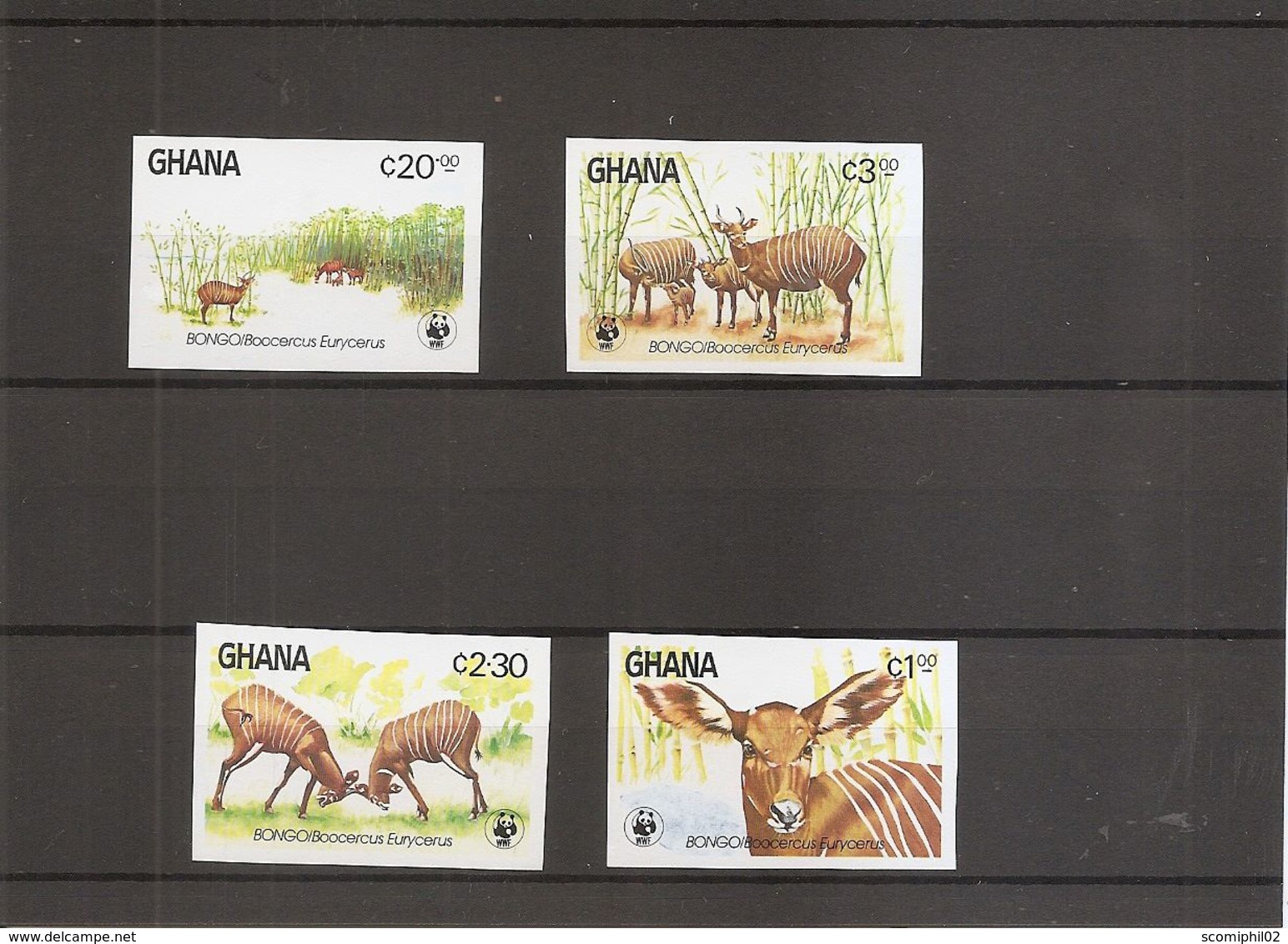 WWF  ( 850/853 Non Dentelés XXX -MNH- Du Ghana) - Unused Stamps