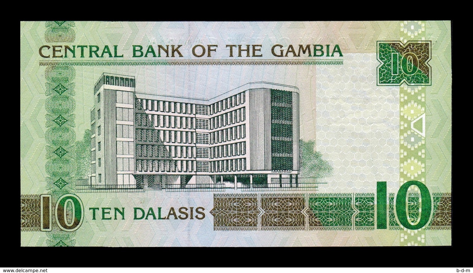 Gambia Lot Bundle 10 Banknotes 10 Dalasis 2006-2013 Pick 26c SC UNC - Gambia