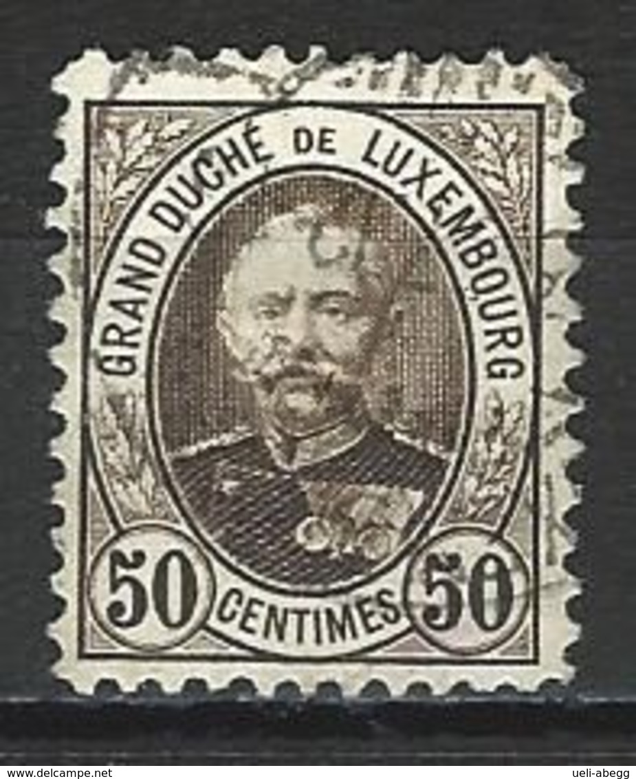 Luxemburg Mi 63D Perf. 11 1/2 X 11 O Used - 1891 Adolphe De Face