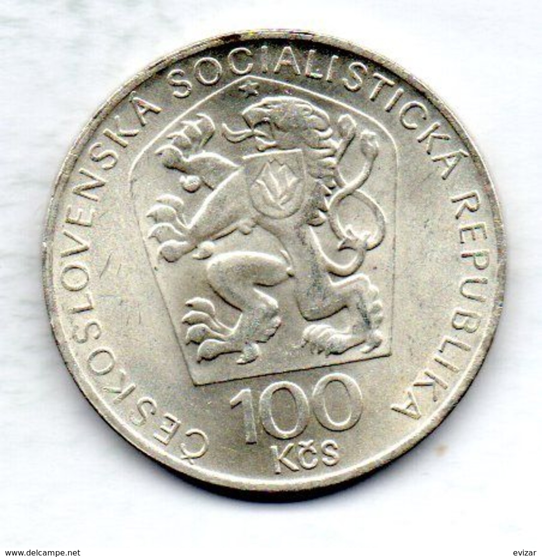 CZECHOSLOVAKIA, 100 Korun, Silver, Year 1974, KM #82 - Tchécoslovaquie