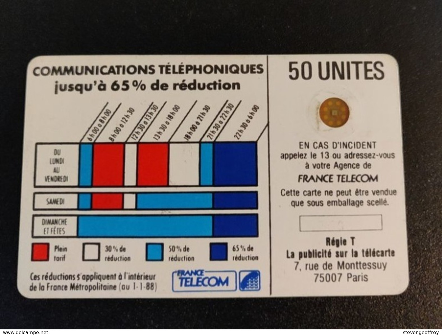 Télécarte 50 Unités France Télécom - Telefonschnur (Cordon)