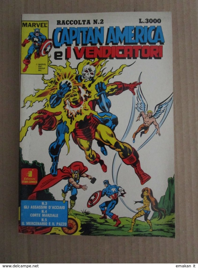 - MARVEL RACCOLTA CAPITAN AMERICA E I VENDICATORI N 1 / 2 -  OTTIMI - Super Héros