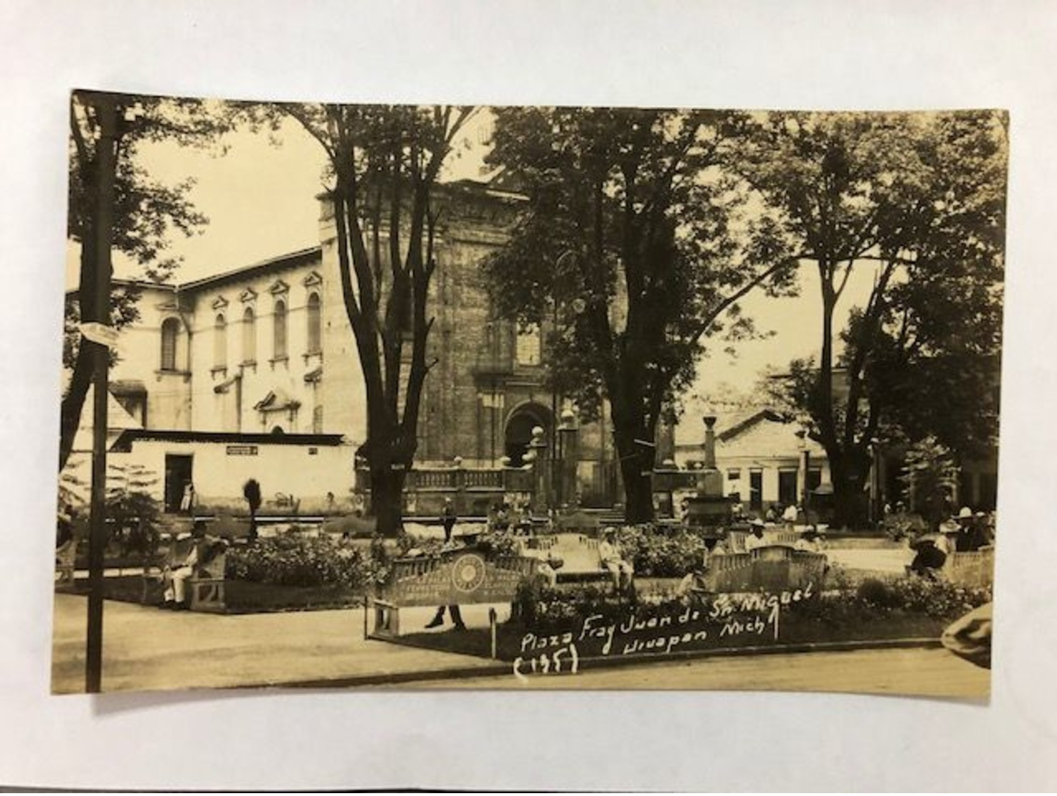 MEXICO - PLAZA FRAY JUAN DE ST.MIGUEL  -  1935  -  POSTCARD - México