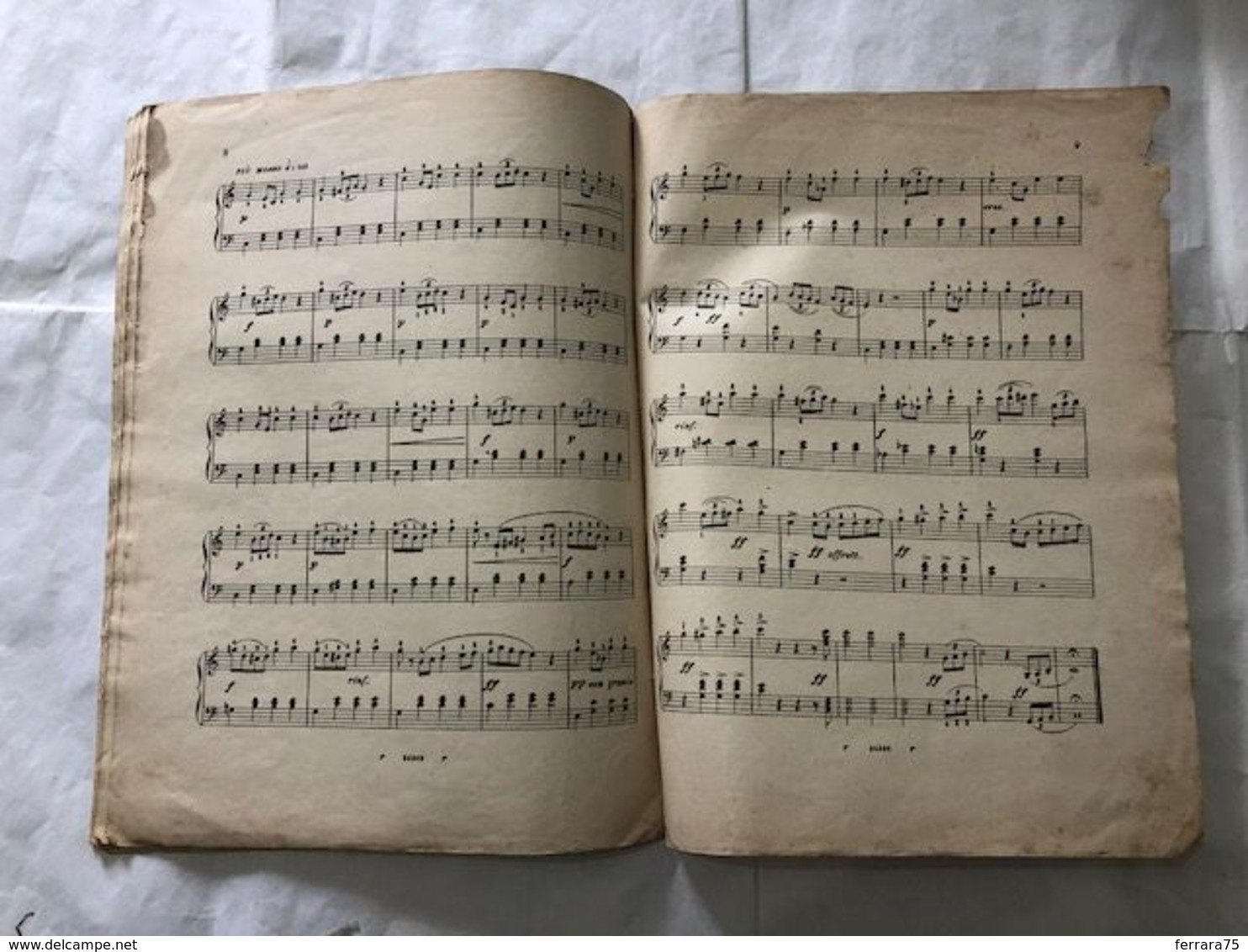 SPARTITO MUSICALE L'AURORA DEL PIANISTA F.BONAMICI. - Scores & Partitions