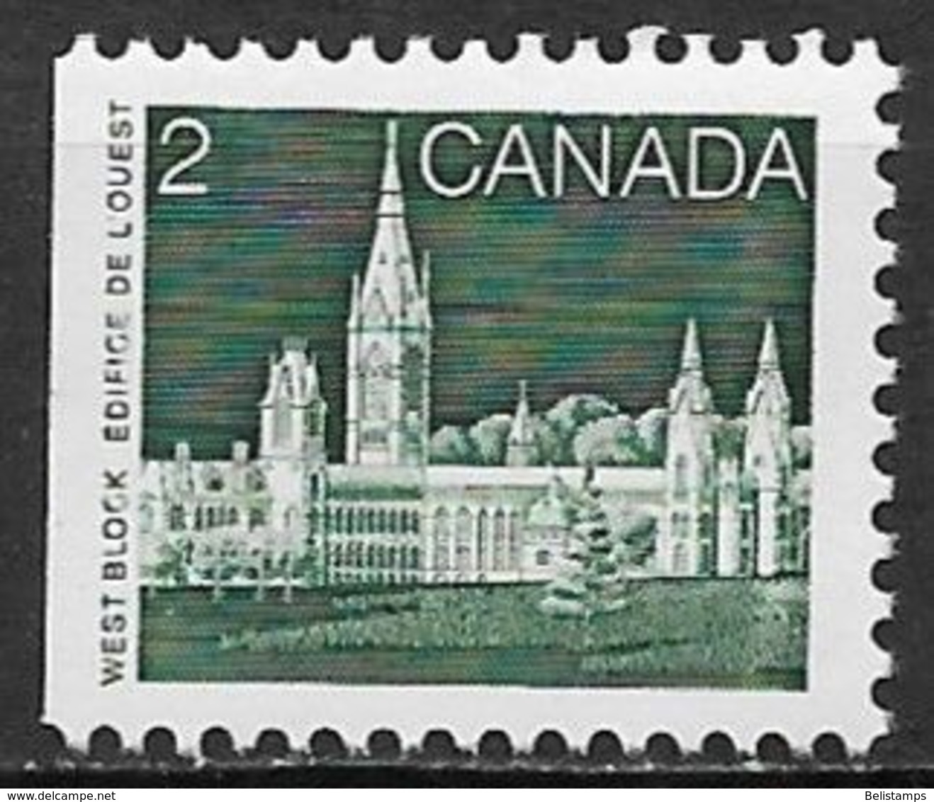 Canada 1985. Scott #939 (MNH) Parliament (West Block) - Timbres Seuls