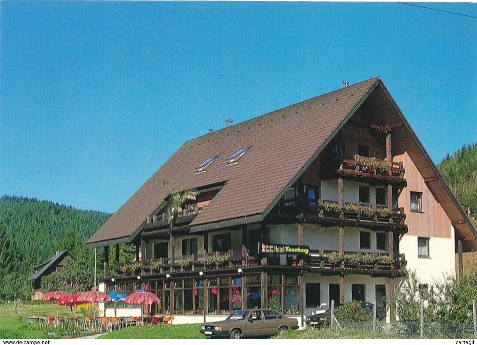 2CPM GF (lot)  - Allemagne - Hundsbach ( Forbach) -Hotel Restaurant   " Tannberg"-Envoi Gratuit - Forbach