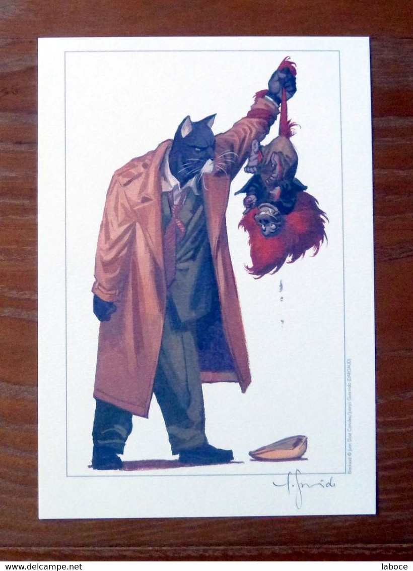 GUARNIDO Et CANALES Ex-libris BLACKSAD Signé - Ilustradores G - I