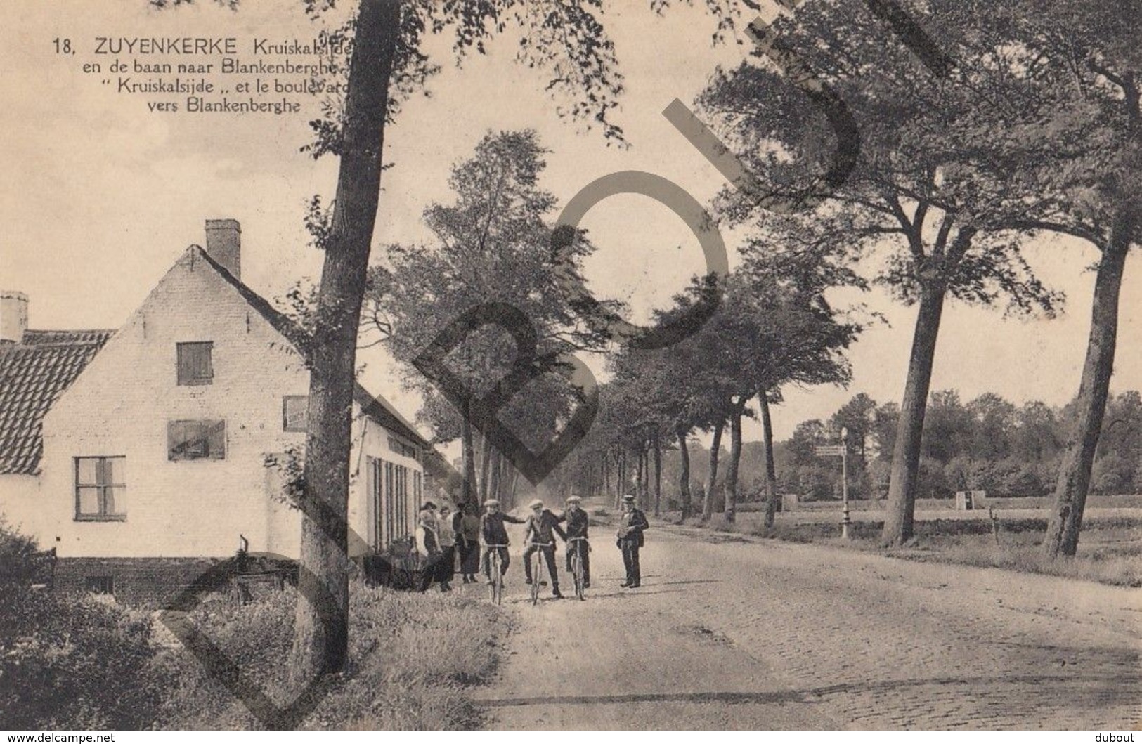 Postkaart - Carte Postale - Zuienkerke - Kruiskalsijde En De Baan Naar Blankenberge  (B548) - Zuienkerke