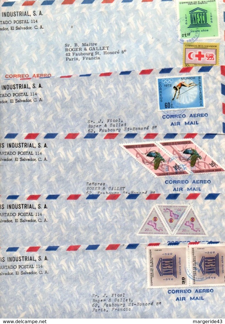 SALVADOR LOT DE LETTRES DIVERSES - POIDS 45 GRAMMES - Lots & Kiloware (mixtures) - Max. 999 Stamps