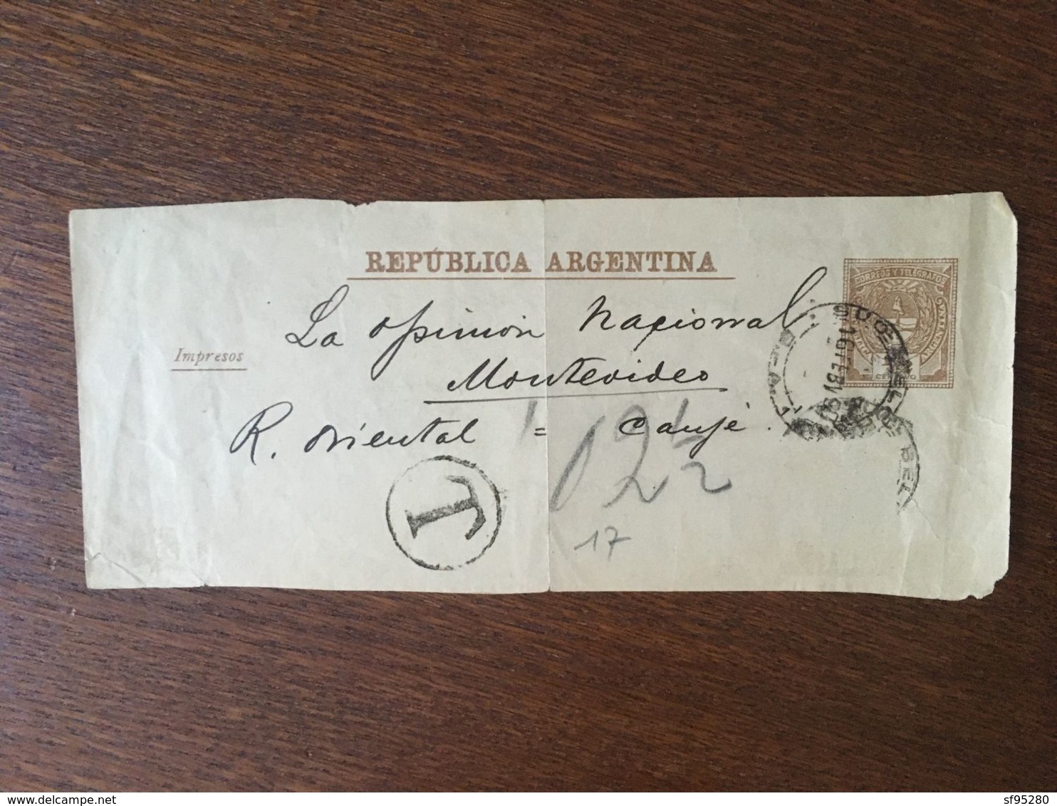 ARGENTINE ENTIER POSTAL TELEGRAPHE - Telegraafzegels