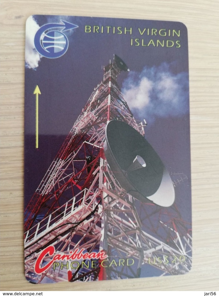 BRITSCH VIRGIN ISLANDS  US$ 20,-  BVI-3C  COMMUNICATION TOWER  3CBVC     Fine Used Card   ** 2615 ** - Maagdeneilanden